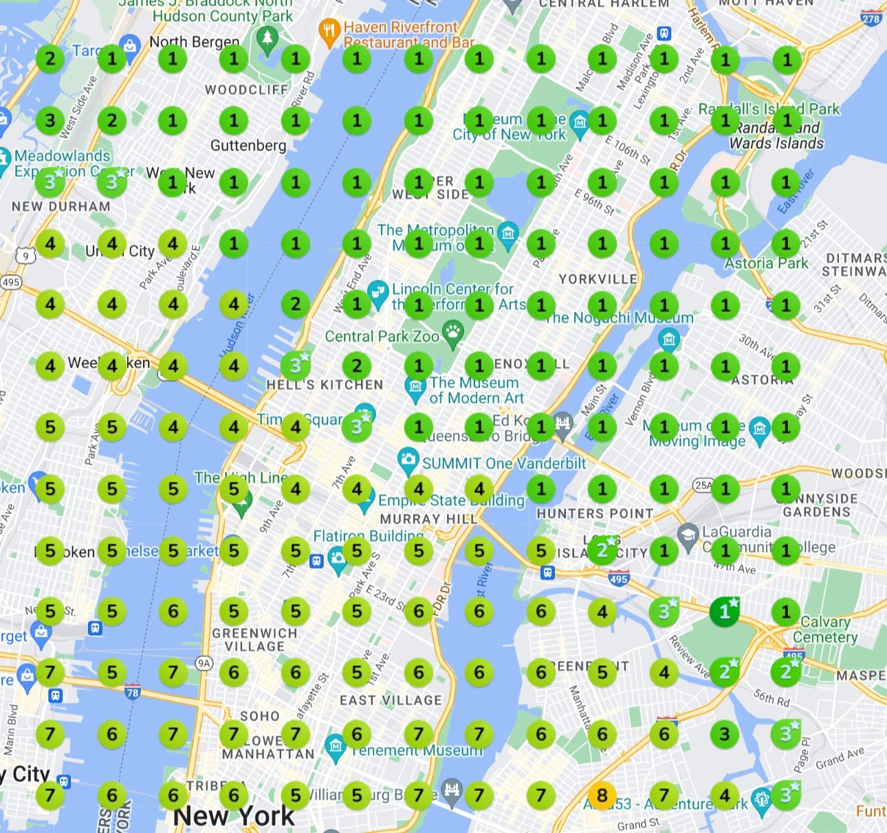 Mojave desert in the dark